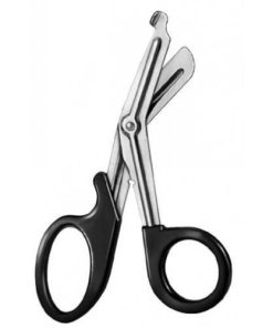 Bandage Scissors black plastic rings