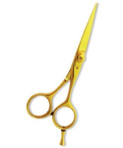 Professional Hair Cutting Scissor with razor edge. Multicolor Coating. Three Rings with screw adjust
