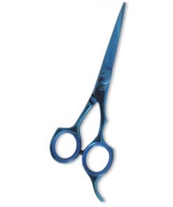Professional Hair Cutting Scissor with razor edge. Blue Color Coating.